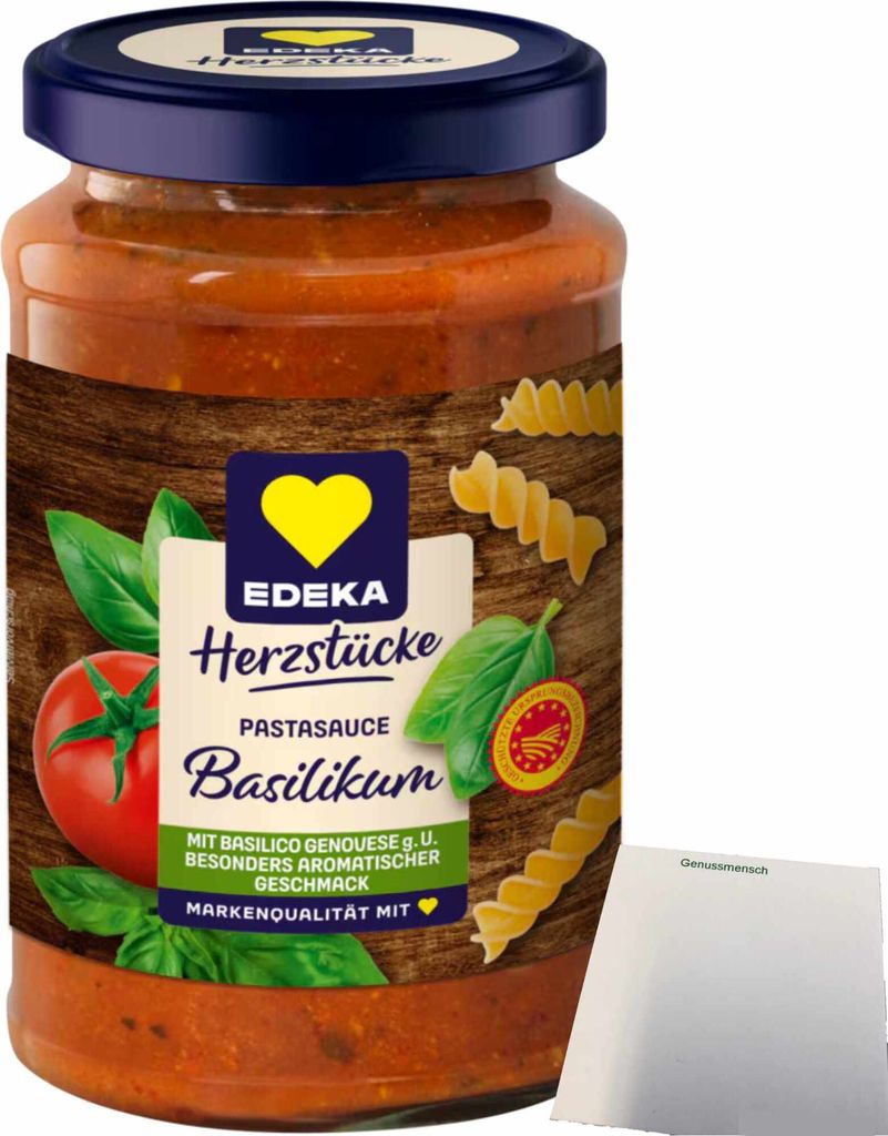 Edeka Tomatensauce Basilikum (350g Glas) + usy Block