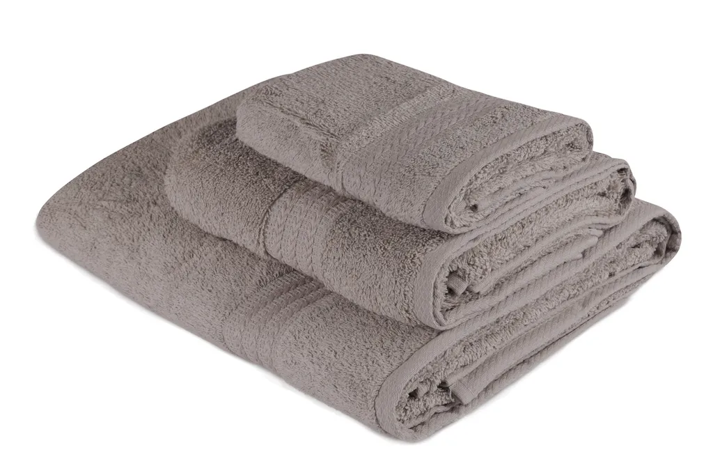 Set Asciugamani Grigio Mijolnir Rainbow 100% Cotone 500 GSM Elegante