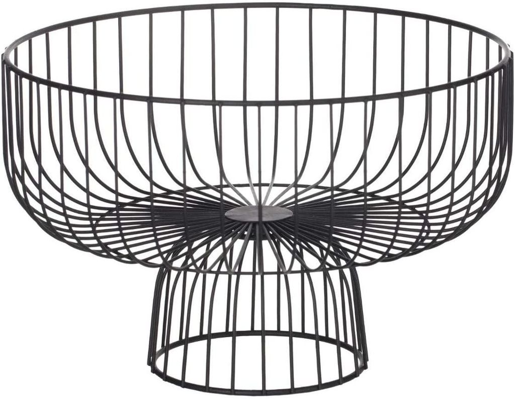 5five Simply Smart | Obstkorb Metall - 28 cm - Schwarz - Produktbild 