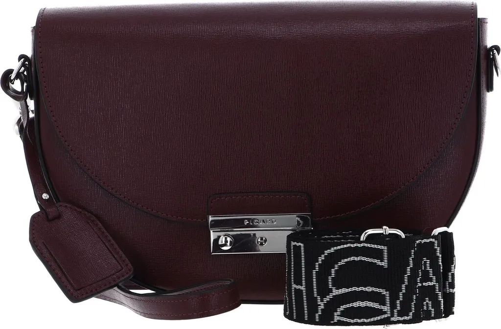 Sac à Épaule Superstar PICARD en Cuir Souple Coloris Framboise Chic