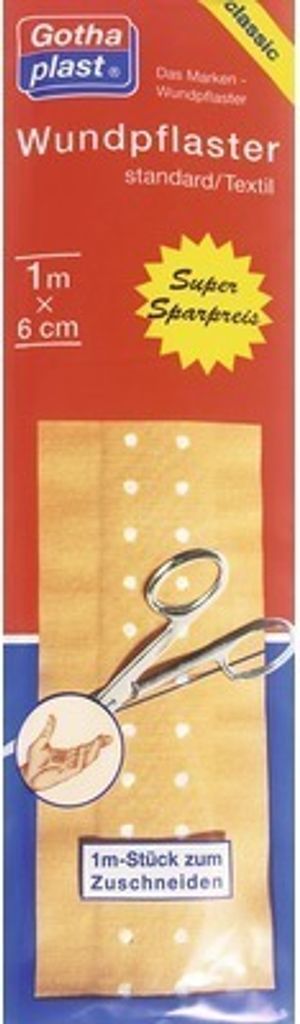 Wundpflaster Gothaplast Standard Textil, 1 m x 6 cm Produktbild 