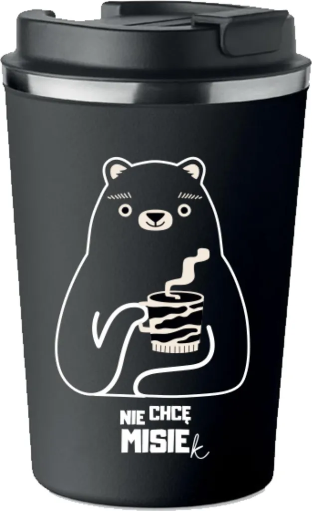 Tazza termica premium con stampa ICH WILL KEINEN TEDDYBÄR 350ml 0,35l KT_033