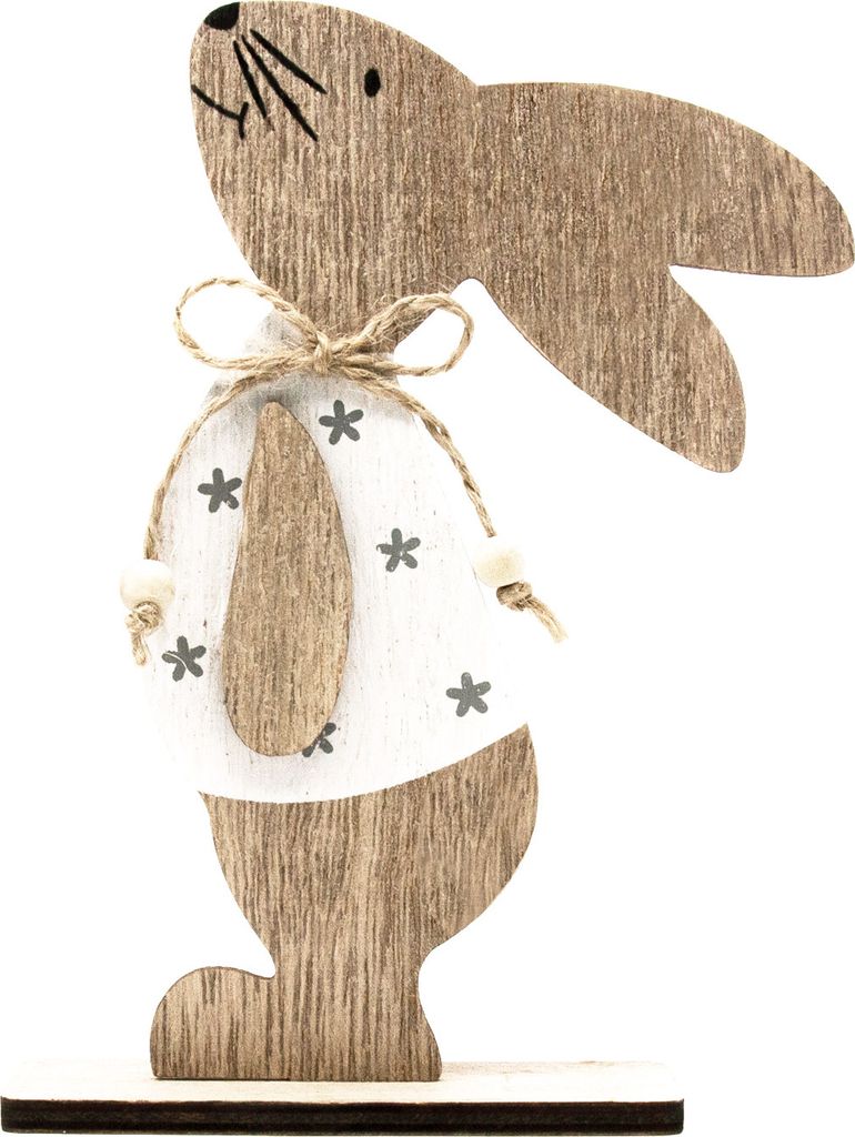 Oblique Unique Holz Hase Aufsteller Deko Osterhase Produktbild