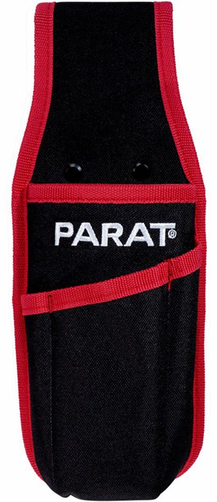 Messenetui B100xT25xH260mm, nylon, zwart/rood, PARAT Productafbeelding 