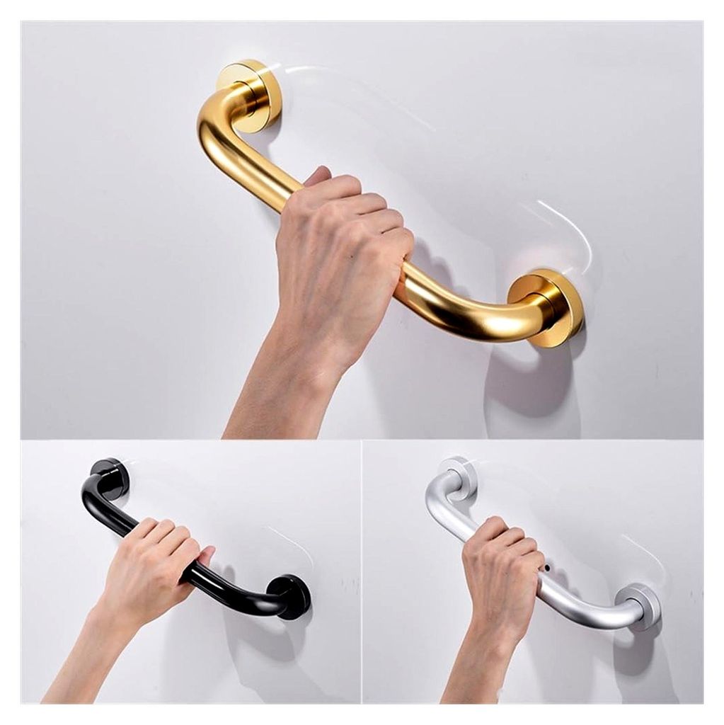Badewannenstangen Schwarz/Gold/Antik/Silber Haltegriff für Badezimmer