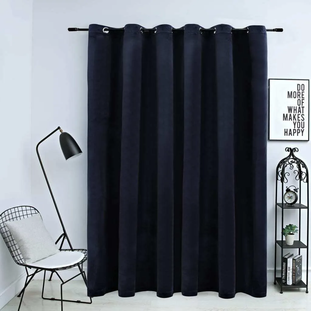 Dormez mieux grâce au rideau occultant velours noir épais 290 x 245 cm