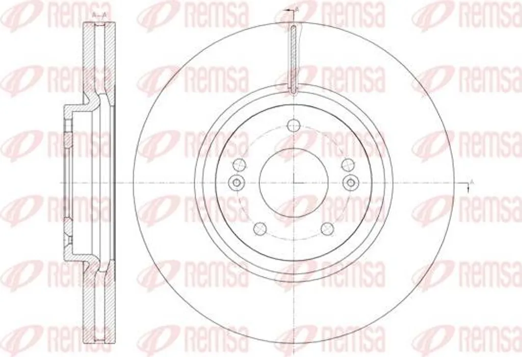 Disque de frein de rechange pour iX55 REMSA 61462.10 Standard Qualité