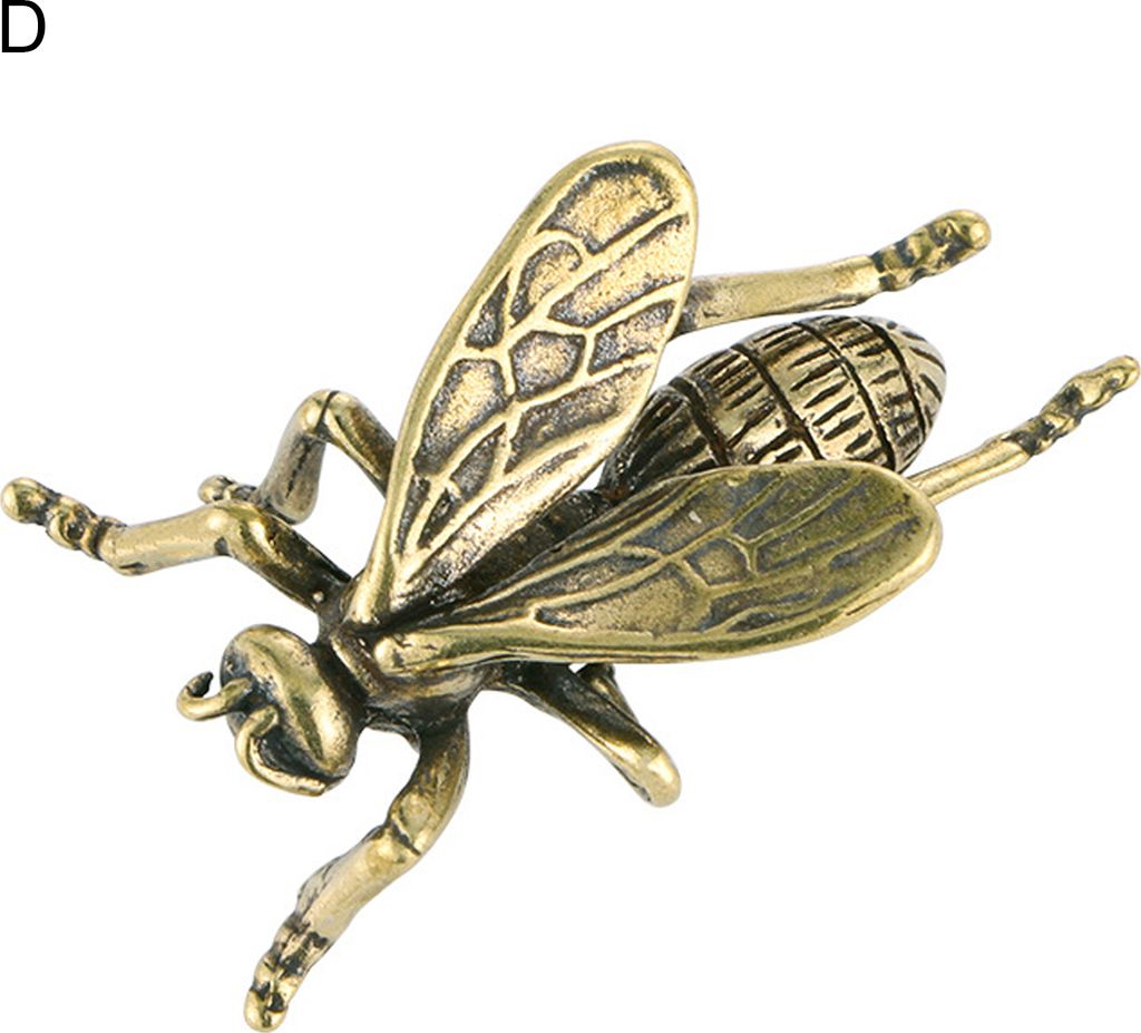 Messingstatue glänzende Vintage Ladybird Form Dekorative Retro Messing Miniatur zum Andenken-D