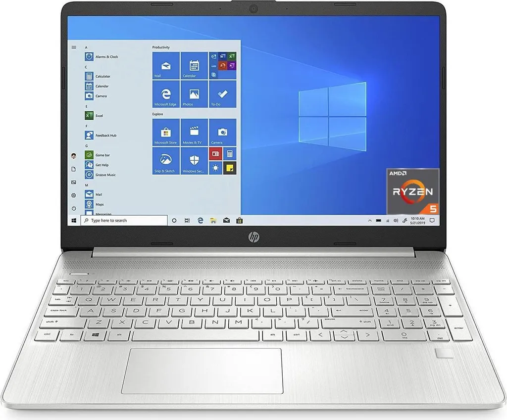 Ordinateur HP 15s-eq3001sl avec écran micro-bord et charge rapide incluse