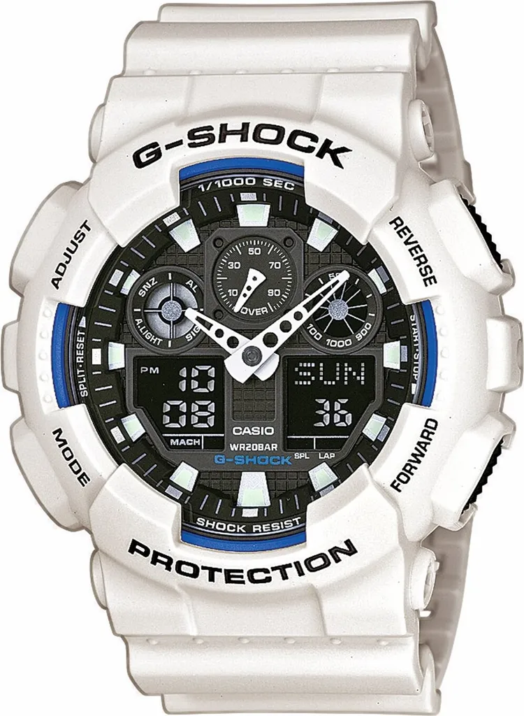Casio G-Shock GA-100B-7AER Bianco: Sportività e Design Essenziale