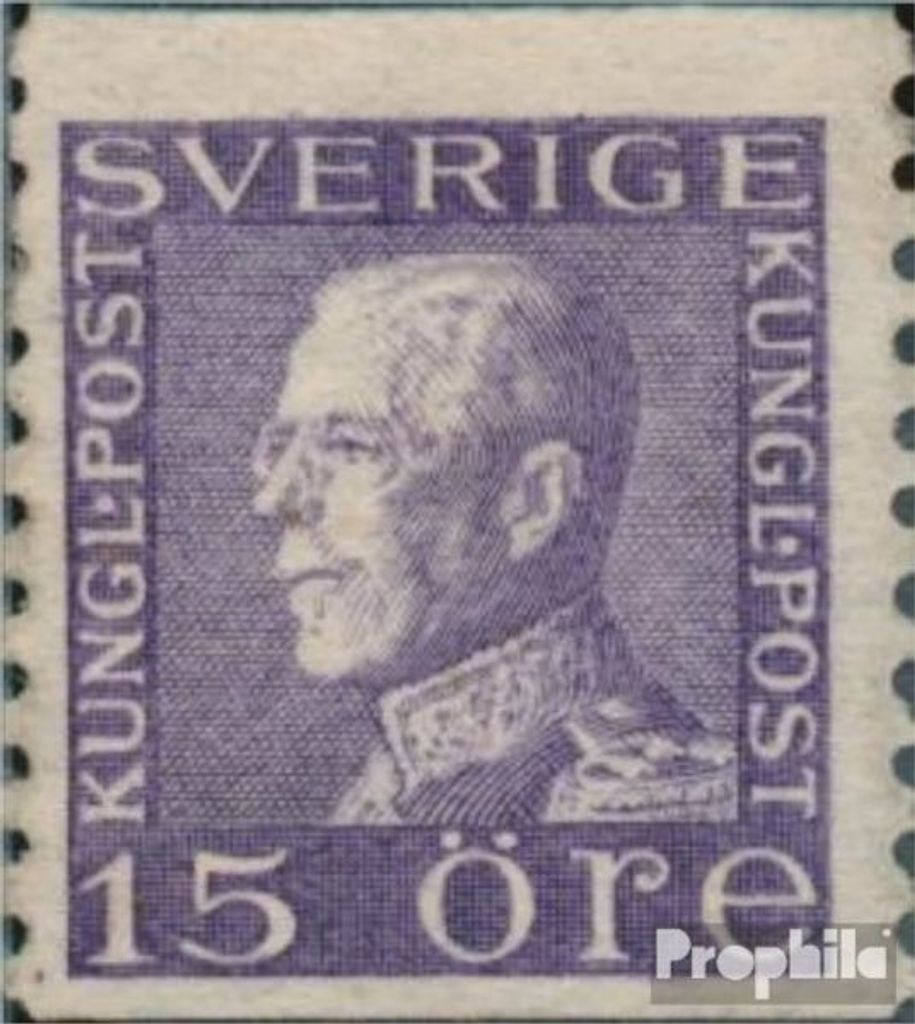 Briefmarken Schweden 1921 Mi 178I W A postfrisch Löwe, Posthorn, Gustav