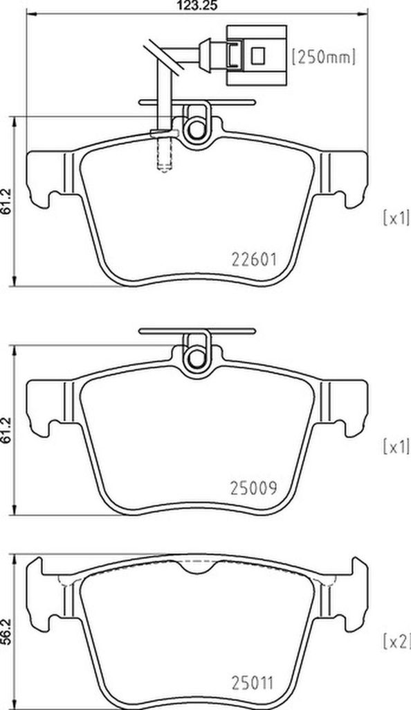 HELLA Bremsbeläge Satz Hinten Bremsklötze für VW T-Roc (A11) 8DB 355 025-661