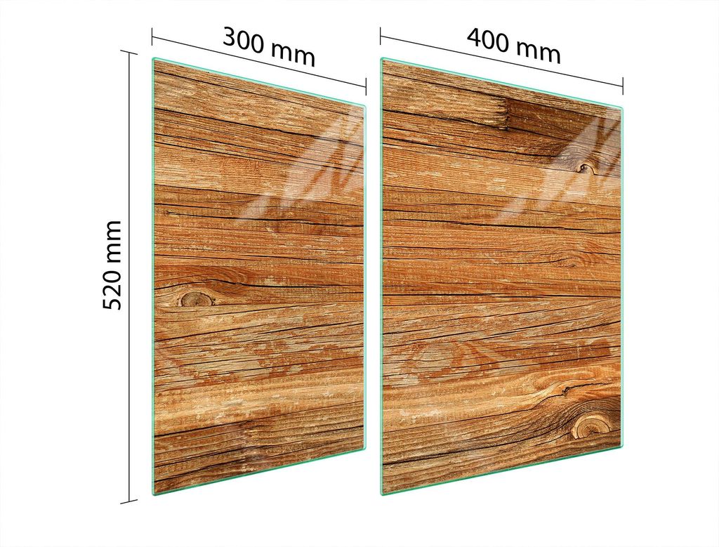 Glasschutzplatte Für Herd 70X52 Holz