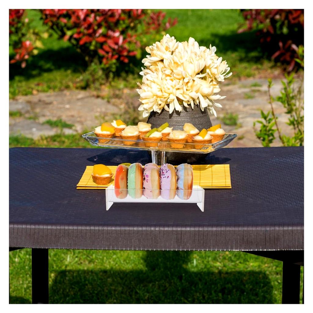 Transparente gestaffelte Macaron-Servierplatte aus Acryl – Stabiler Keksständer für die Dessertpräsentation bei Familienfeiern, Cafés und Kon...