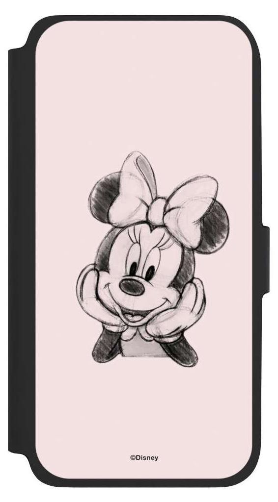 NIVOCASE Klapphülle für Samsung Galaxy A17 5G Handyhülle aus Kunst Leder NIVOflip schwarz Disney Minnie Mouse Offizielles Lizenzprodukt