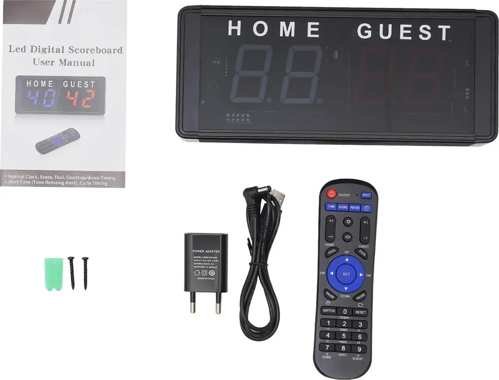 Finissez-en avec les erreurs de score : tableau digital LED avec commande