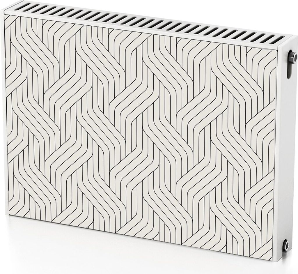 3D-Linienmuster – Magnetische Heizkörperabdeckung – 80x60 cm – Magnet Heizkörperabdeckung – 3D Würfel – Heizkörperverkleidung – Mag...