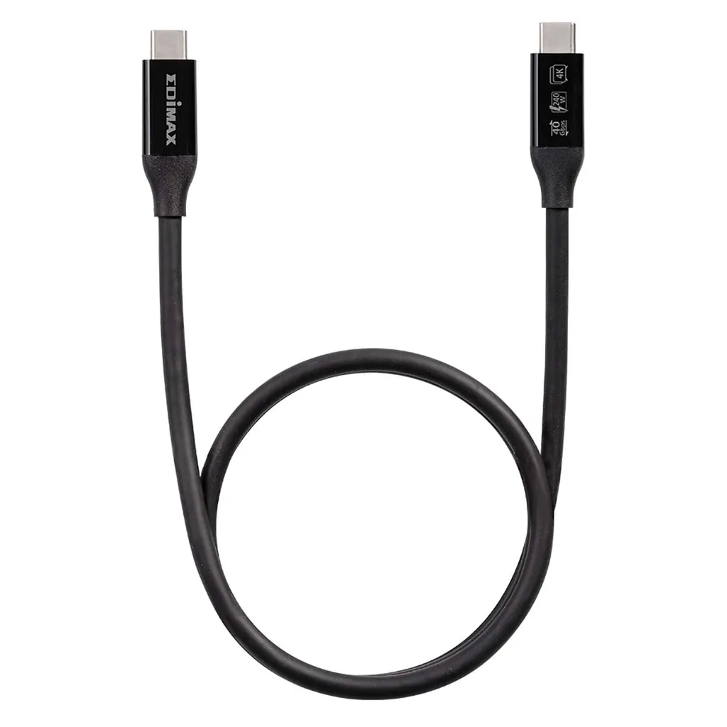 Câble USB-C vers USB-C EDIMAX 40Gbps 2m Thunderbolt 3 USB4 Compatible