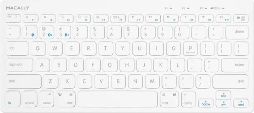 Clavier de Bureau Bluetooth Macally BTMINIKEY QWERTY pour Télétravail