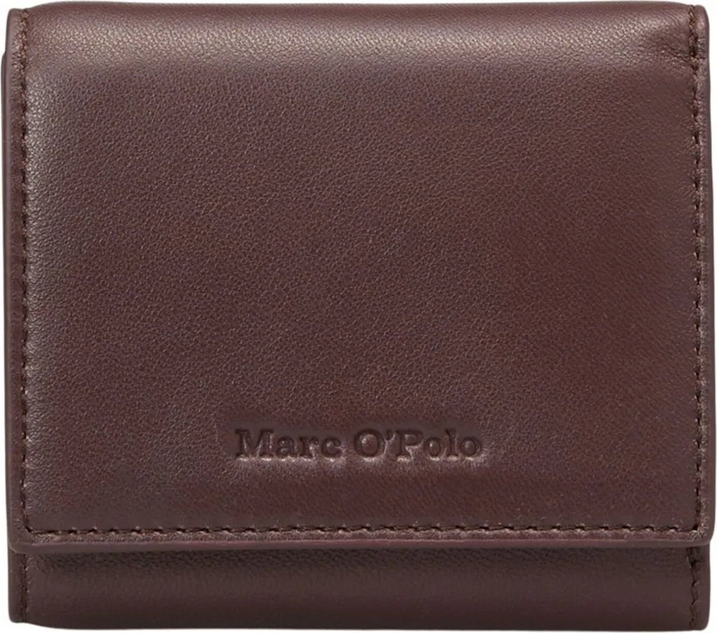 Porte-monnaie Judis Marc O'Polo en cuir marron foncé Combi Wallet
