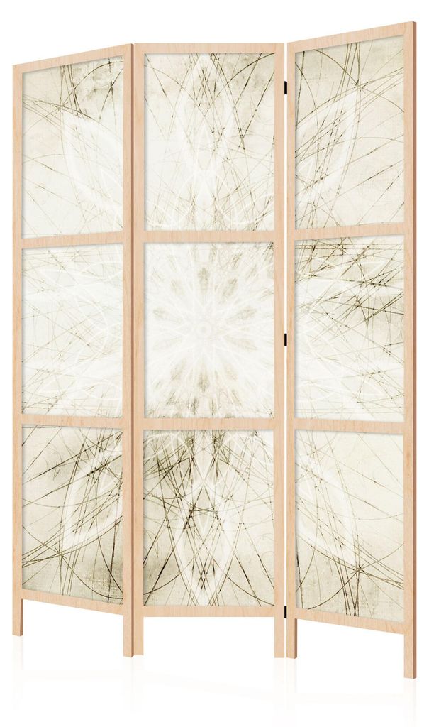 LUMASOUL Paravent einseitig, Paravent Raumteiler fur Innen, Motiv Boho Japanisch 7, 135x172 cm