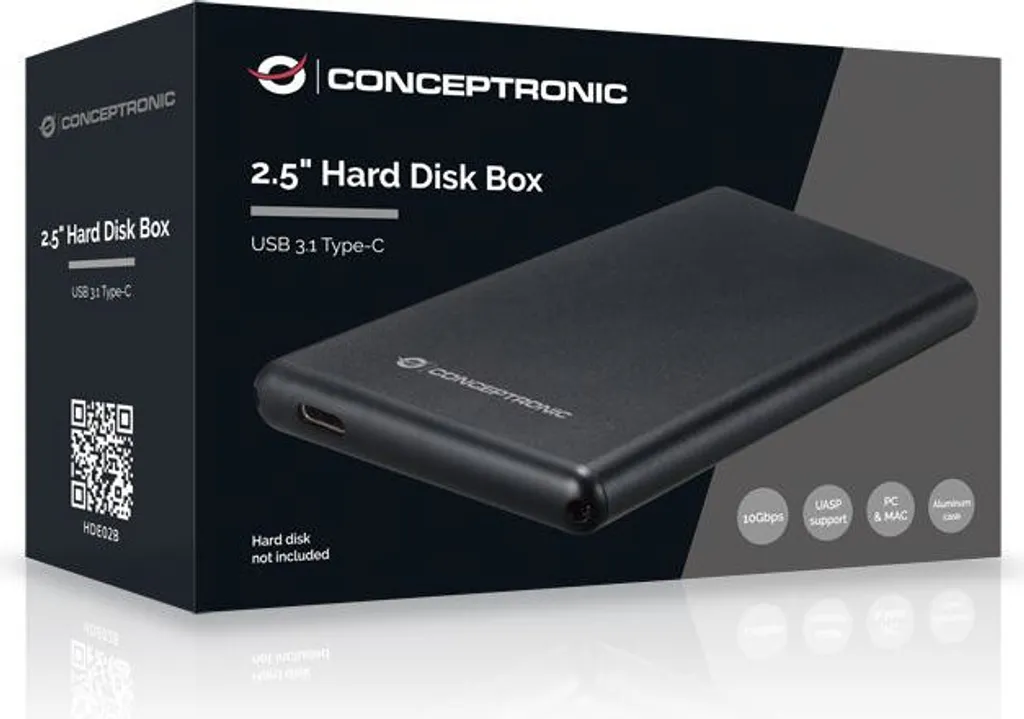 Box Esterno Conceptronic HDE02B USB 3.0: Offerta Hard Disk 2.5" - 5