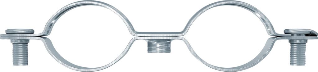 Fischer 25x Schraubabstandsschelle Metall doppel AMD 24-27 - 545776