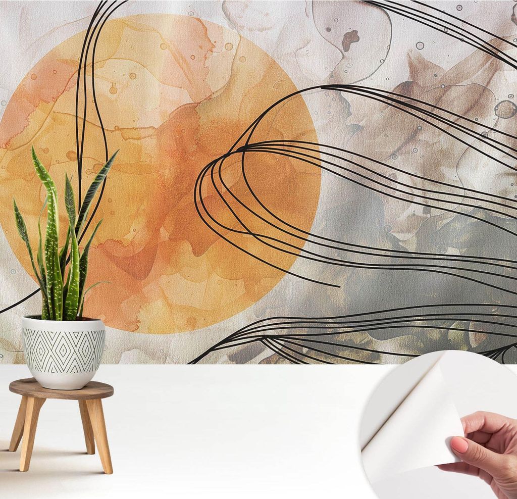 Fototapete selbstklebend - 208x146 cm - Tapete - Wandtapete - Wandbilder - Klebefolie - Dekofolie - Tapete Folie - Wand - Dekoration - Wohnzimmer -...