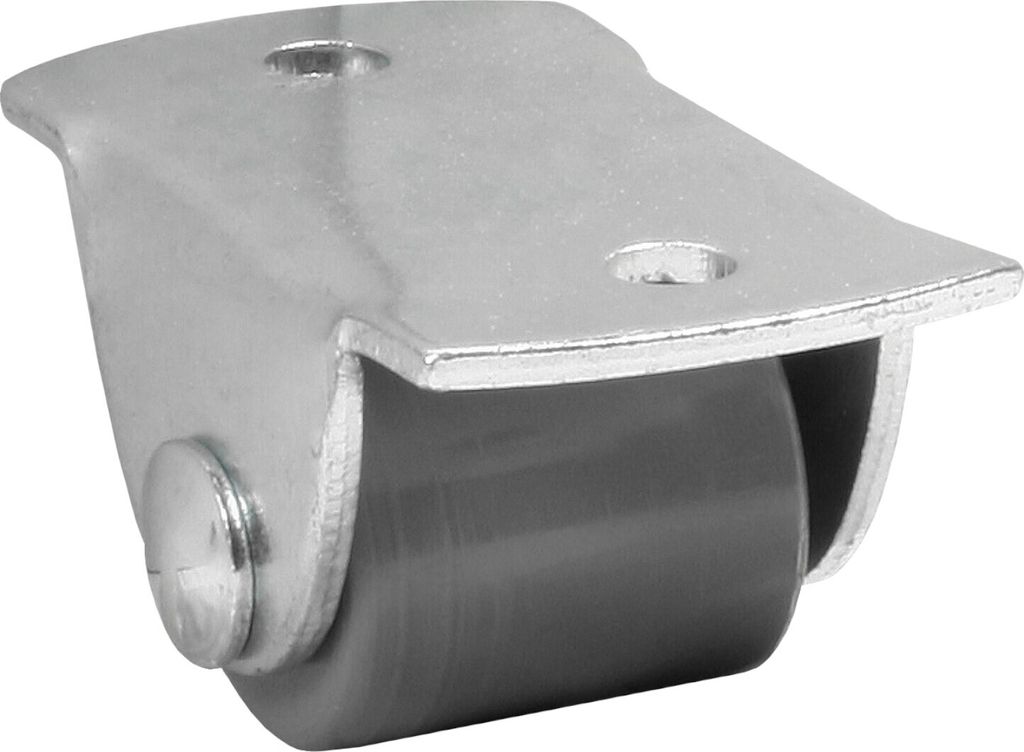 Möbelset mit Rad, 16mm/12kg, Festplatte | Möbelrad | Räder für Möbel, Bürostuhl, Beistellbett, Schreibtischstuhl, Hocker | Stuhl-Rad | Schwarz
