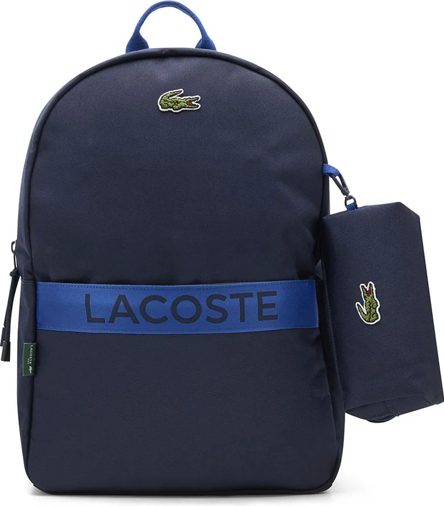 Zaino Lacoste Kids 9a6214 Blu Navy - Resistente e Lavabile