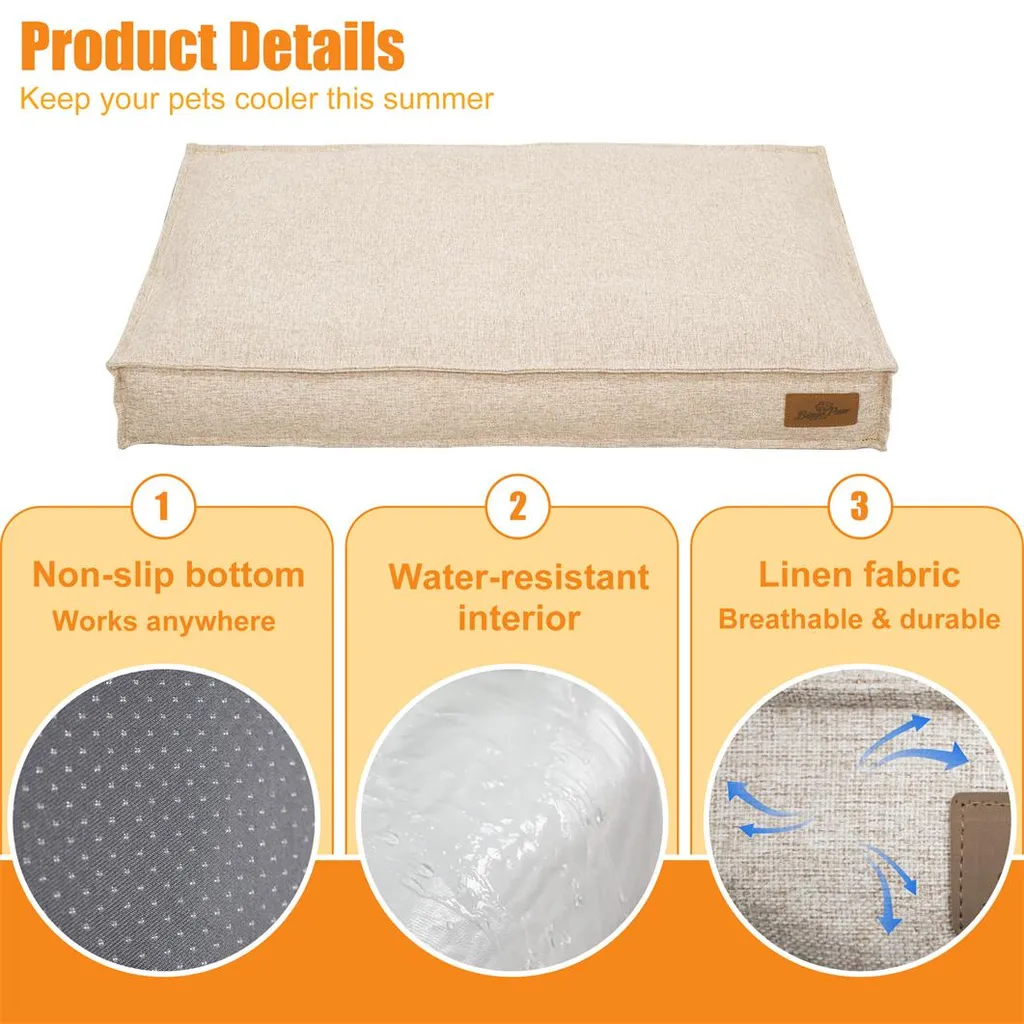 Coussin pour Chien Antidérapant et Lavable, Lit Confortable 75 cm - 5