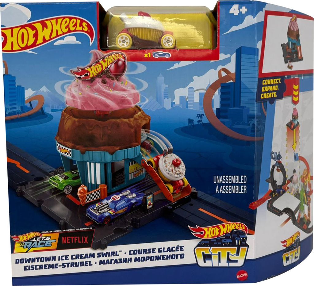 Hot Wheels City Lets Race Netflix Ice Cream Swirl Zdjęcie produktu 