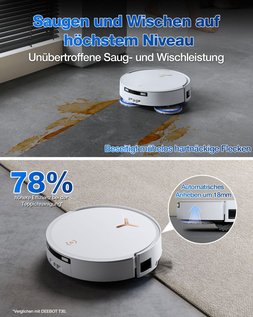 Ecovacs DEEBOT T50 MAX PRO OMNI BLACK Obrázok produktu 32