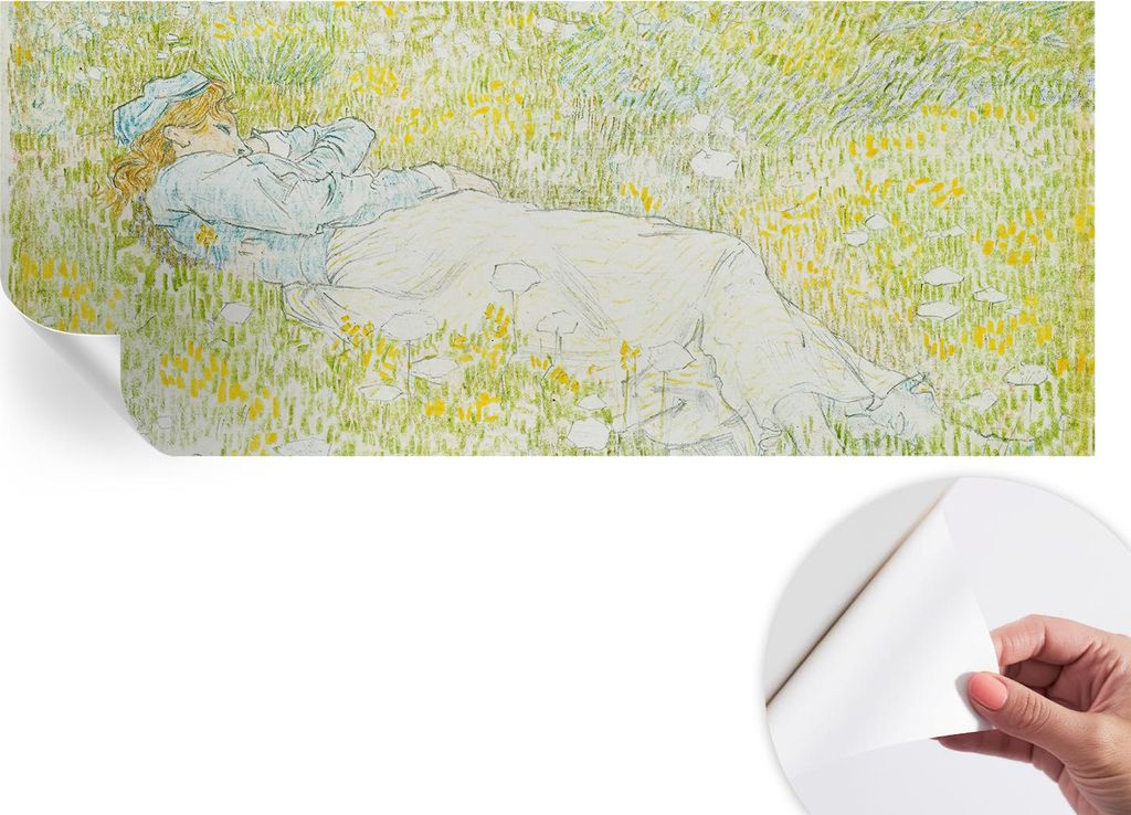 Selbstklebende Wandtapete - Dekorative Tapete für Wohnzimmer - Klebefolie für Wandbilder - Tapetenfolie für Wanddekoration - 208x146 cm - Frühl...