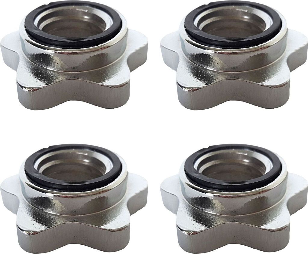 Best Sporting Sternverschluss für Hantelstangen I 1 Stück, 2 Stück oder 4 Stück I Profi Sternverschlüsse für Hantelstangen mit 30/31 mm I lei...