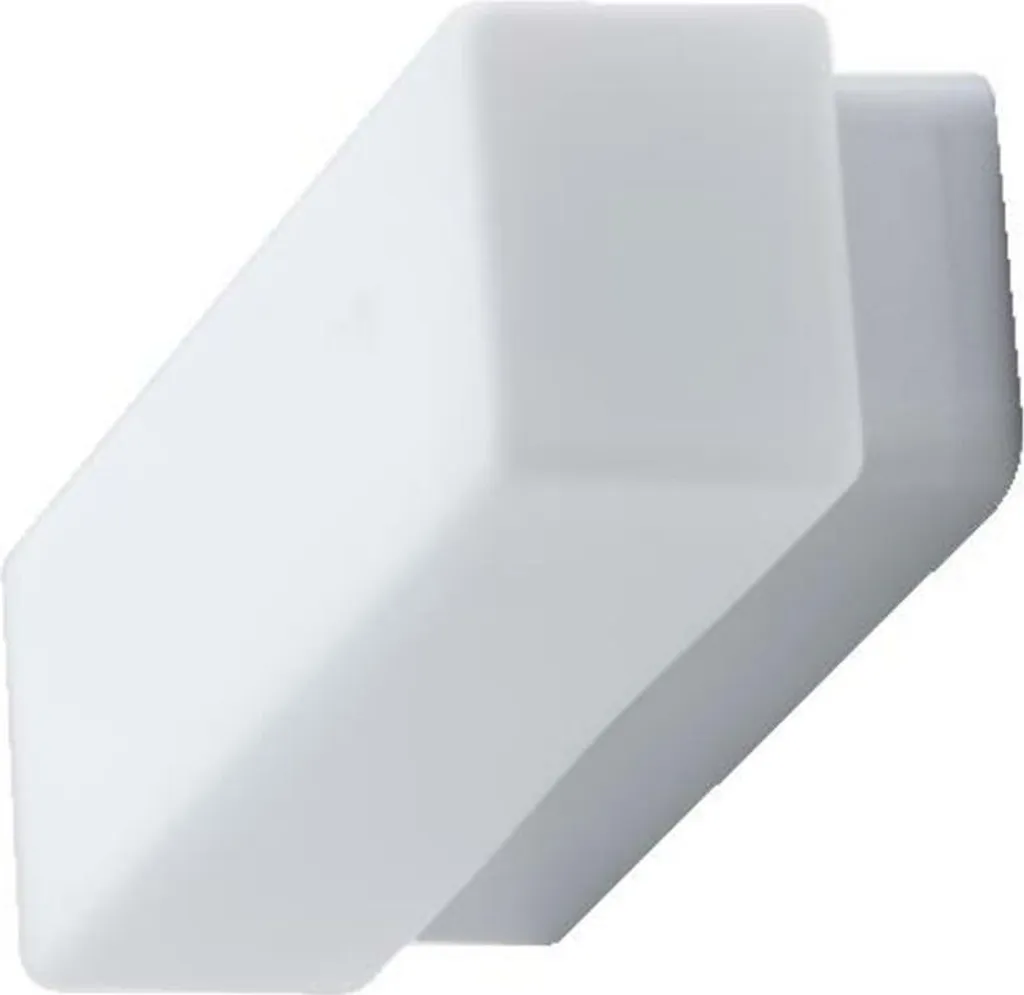 Luminaire Plafonnier et Applique Murale en Verre Blanc et Argenté 8W