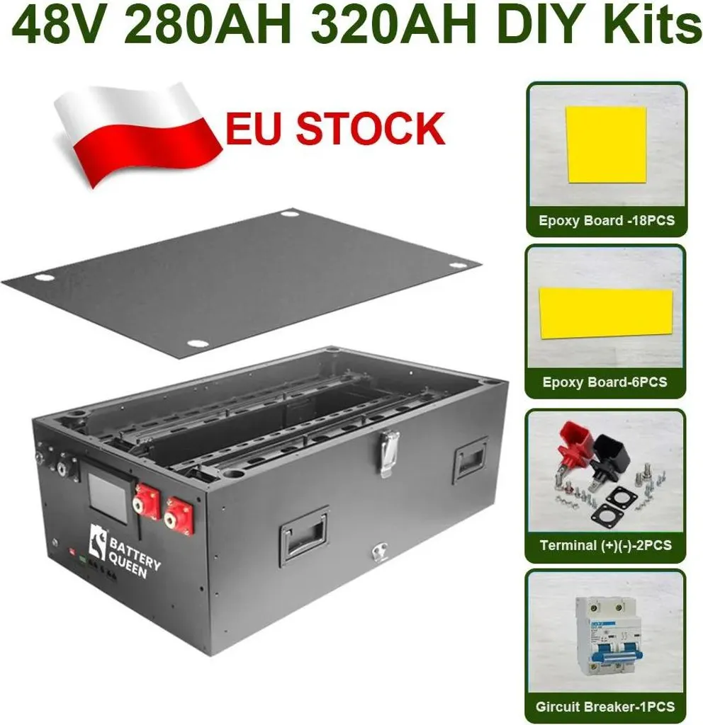 Boîtier batterie LiFePO4 48V 280Ah vide - Structure empilable DIY