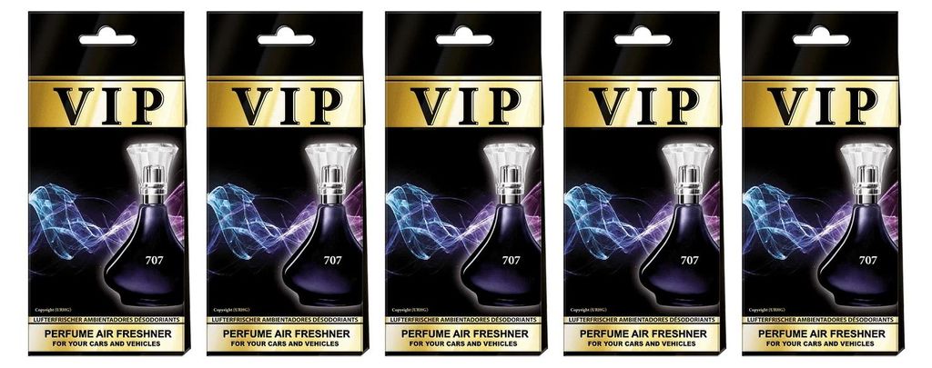 5x Auto Duft VIP 707, Lufterfrischer Auto,Duftbaum auto,Auto zubehör,Duftspender