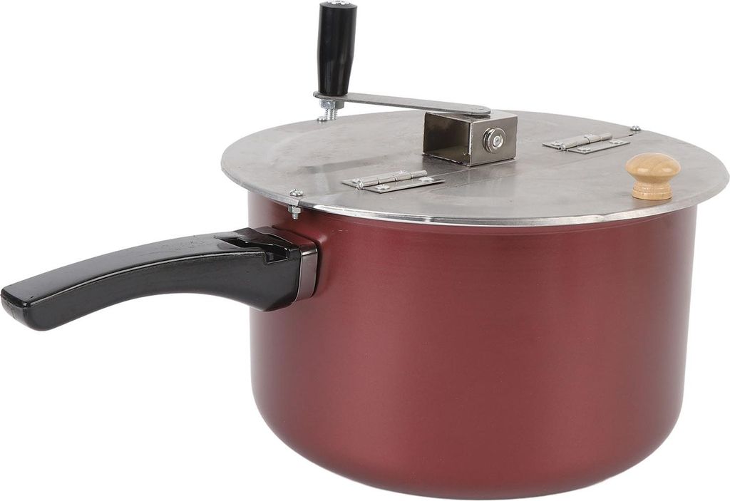 Edelstahl Popcorn Popper Handbetriebener K?stlicher k?stlicher hausgemachter Maschinen -Gasherd -Induktionskocher kompatibel