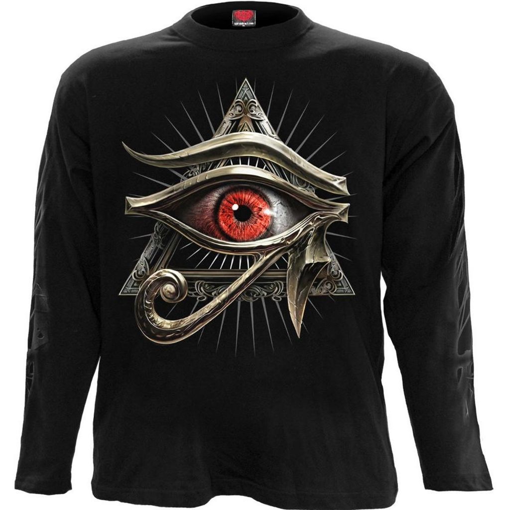 Spiral Direct - T-Shirt für Herren/Damen Uni, Langärmlig RO16052 (XXL) (Schwarz)