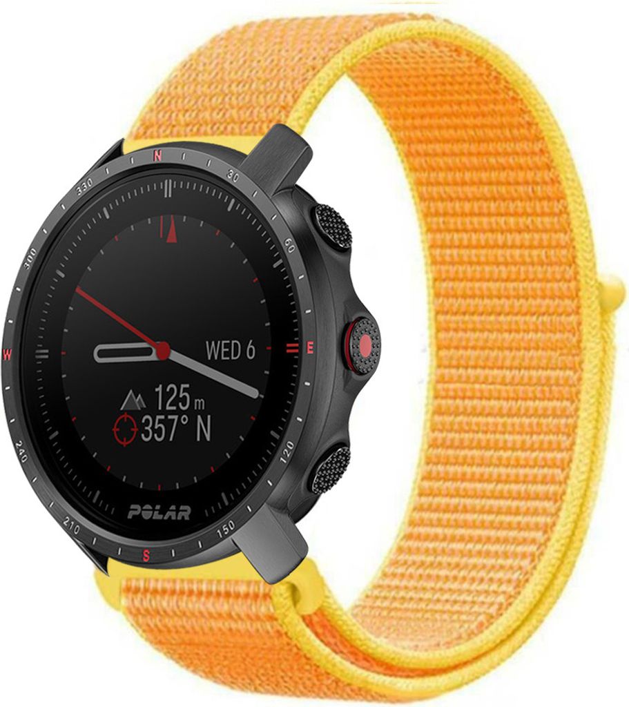 Strap-it Polar Grit X Pro Nylonarmband (Hellgelb)