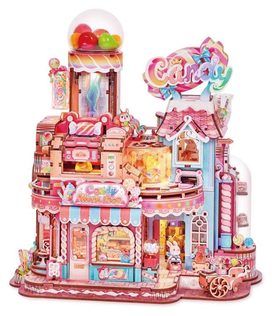 Puzzle 3D, Minicasa DIY Candy Workshop, Tonecheer, 643 Immagine del prodotto 