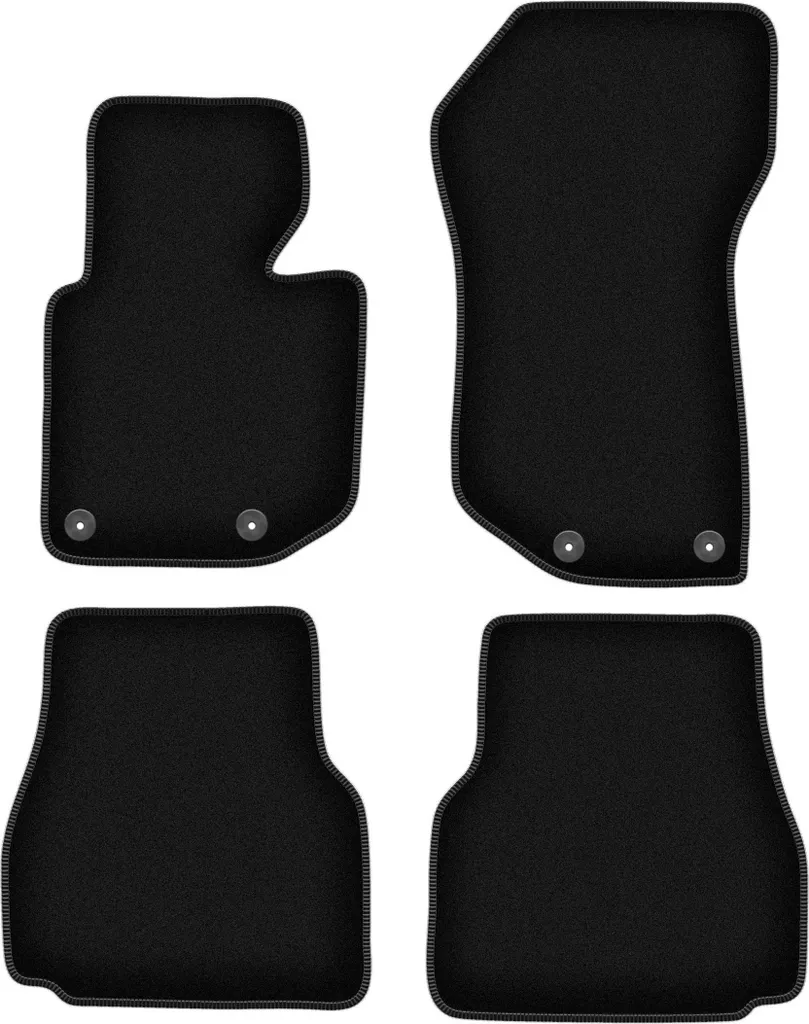 Tappetini BMW 3 E36 Cabrio (1993-2001) Velluto Nero - Set 4 pz