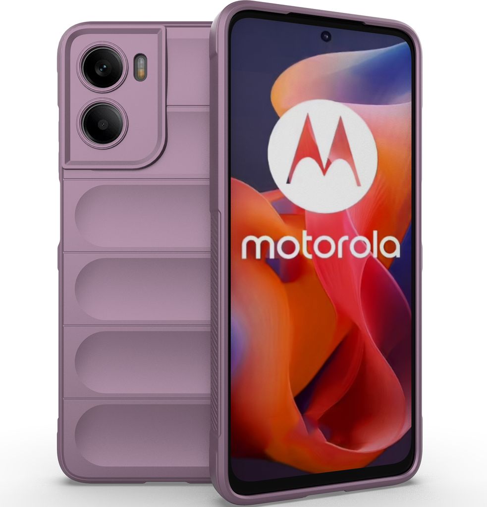 Handyhülle für Motorola Moto G05 /Moto E15 Weich TPU Silikon Stossfest Anti-rutsch Hülle Lila