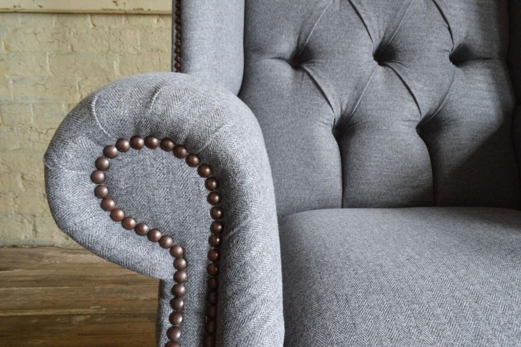 Chesterfield Sofa Ohrensessel Sessel Polster Lehn Stuhl Wohnzimmer Relax Club
