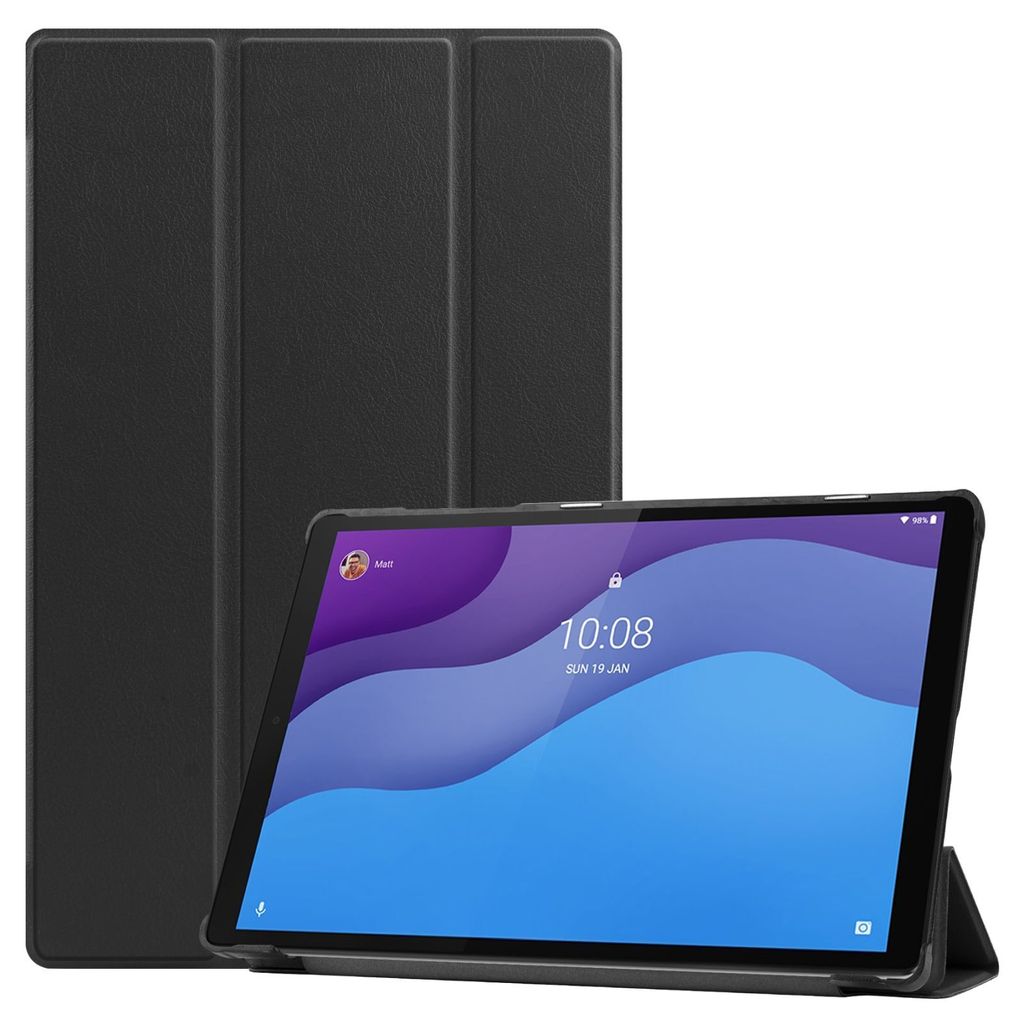 Schutzhülle für Lenovo Tab M10 2nd 2020 TB-X306F TB-X306X 10.1 Zoll Slim Case Etui mit Standfunktion und Auto Sleep/Wake Funktion Schwarz