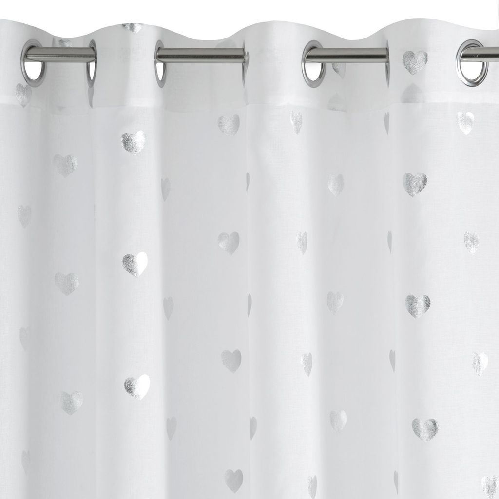 Eurofirany Benay Vorhang weiß mit Ösen 140cm x 250cm Produktbild 