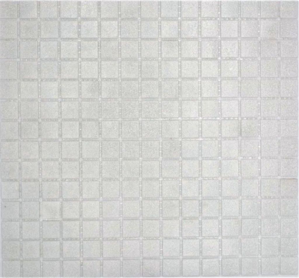 Glasmosaik altweiss silbergrau Mosaikfliese Glas Classic MOS200-A03