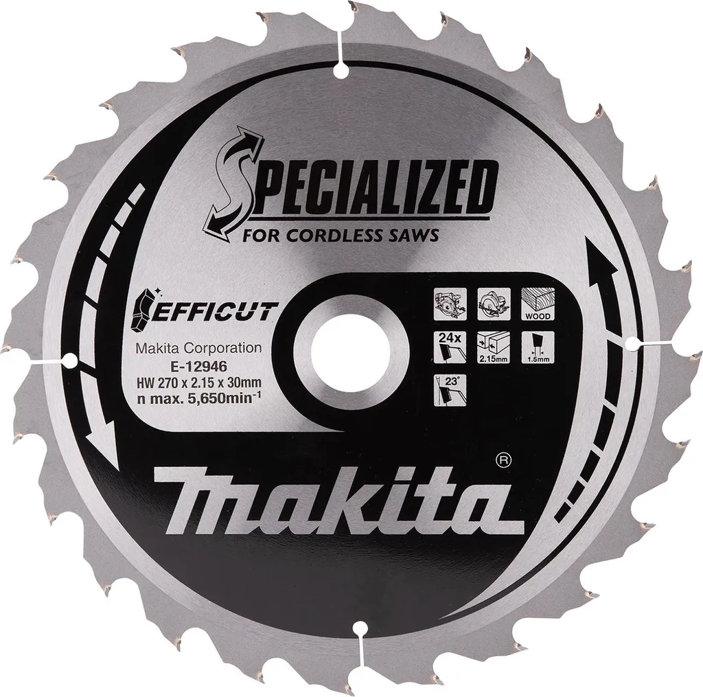Makita Lama Circolare 270x30 mm 24Z - Soluzione per Legni Duri