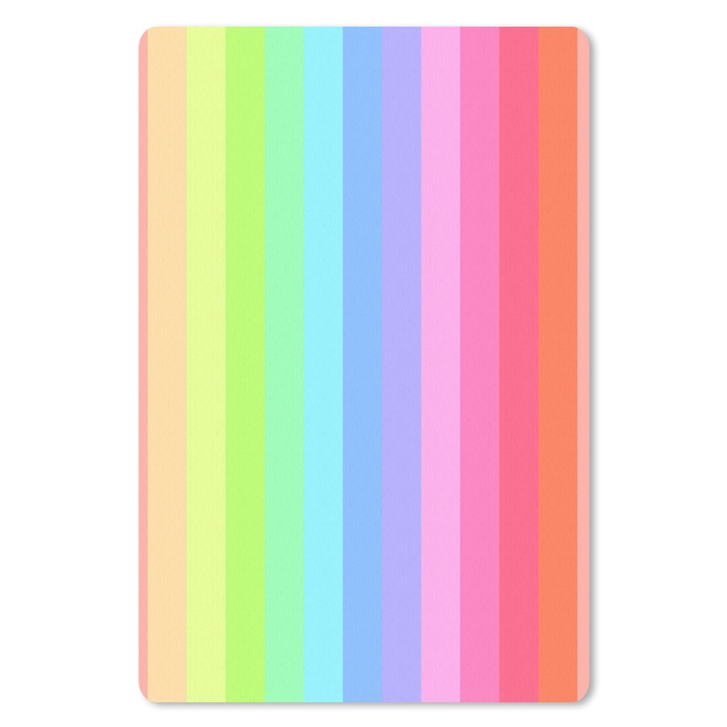 MuchoWow Mauspad Mousepad Regenbogen - Muster - Pastell 18x27 cm - Mousepads - Maus Mat - Pad - Mausunterlage